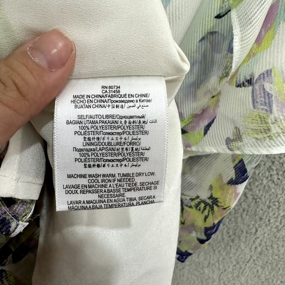 BCBGeneration Shift Dress Womens Large Floral Abstract Sleeveless Boho Y2K - Picture 6 of 7